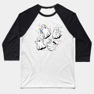 Ghostly Party Time: Spooky Fun with Dancing Spirits! Baseball T-Shirt